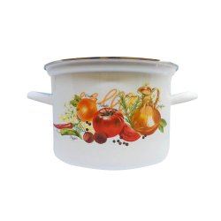 Oala Inalta 2 L, Email, Alba, Model cu Legume, Oala Bucatarie, Oale Bucatarie, Oala Email, Oale Email, Oala 2 L, Oale 2 L, Oala de Gatit, Oale de Gatit, Oala Supa, Oale Supe, Oala Ciorba, Oale Ciorba, Oale Emailate, Oala Emailata, Oala din Email