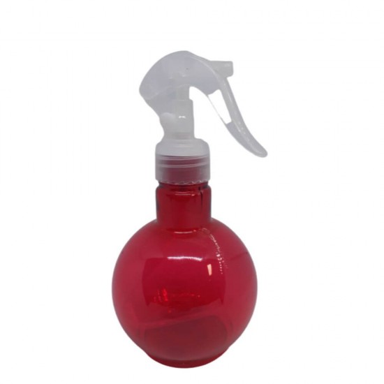 Flacon Pulverizator, 330 ml, Plastic Transparent/Rosu, Pulverizator, Recipient Plastic pentru Pulverizare, Spray Pulverizator 330 ml, Flacon Spray pentru Pulverizare, Recipiente Spray pentru Pulverizare