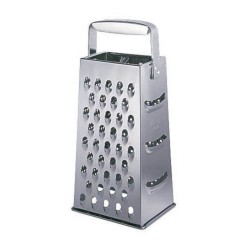 Razatoare Inox OTI cu 4 Fete, Inaltime 24 cm, Razatoare Metalica cu Patru Fete, Razatori Inox, Razatori pentru Legume, Razatoare din Metal, Razatoare Inox, Razatoare din Inox cu 4 Fete, Razatoare Manuala, Ustensile pentru Gatit