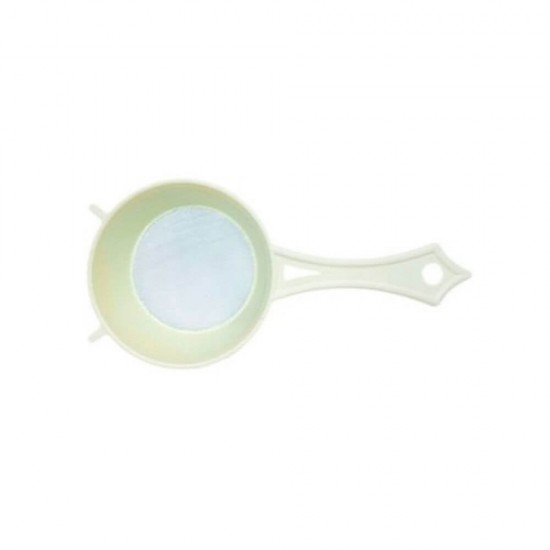Strecuratoare de Plastic Galbena Pal, Diametru 11 cm, Strecuratoare Plastic, Strecuratoare Ceai, Strecuratoare Lapte, Strecuratoare Multifunctionala, Sita Deasa, Strecuratoare cu Sita Deasa, Strecuratoare Mica, Instrumente de Bucatarie