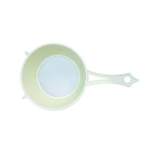 Strecuratoare de Plastic Galbena Pal, Diametru 19 cm, Strecuratoare Plastic, Strecuratoare Paste, Strecuratoare Lapte, Strecuratoare Multifunctionala, Sita Deasa, Strecuratoare cu Sita Deasa, Strecuratoare Mare, Instrumente de Bucatarie