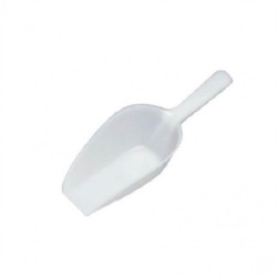 Scafa Plastic Alimente, 21x7x4 cm, Crem, Scafa Manuala pentru Alimente, Scafe Mici din Plastic pentru Alimente, Instrumente si Ustenstile Bucatarie, Scafa Mica Plastic pentru Zahar si Faina, Scafa din Plastic pentru Cantarirea Alimentelor