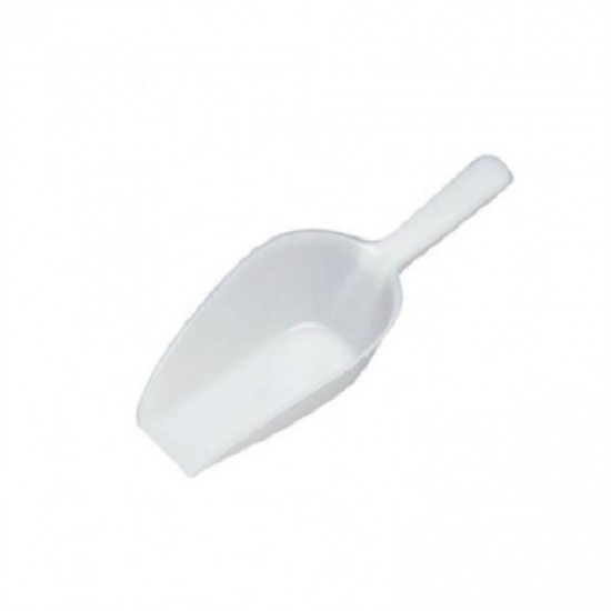 Scafa Plastic Alimente, 21x7x4 cm, Alba, Scafa Manuala pentru Alimente, Scafe Mici din Plastic pentru Alimente, Instrumente si Ustenstile Bucatarie, Scafa Mica Plastic pentru Zahar si Faina, Scafa din Plastic pentru Cantarirea Alimentelor