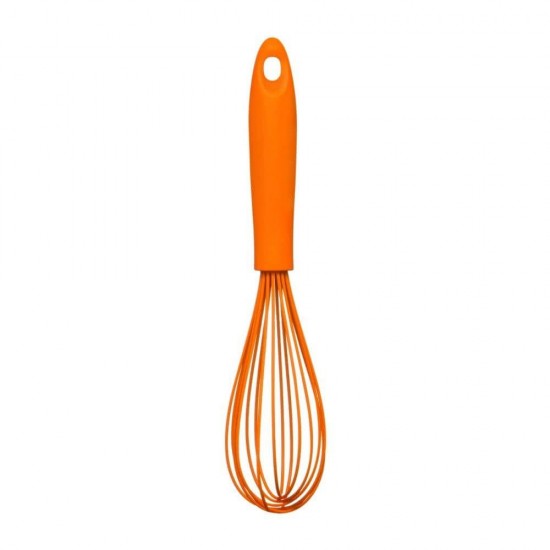 Tel din Silicon, Maner Plastic, Portocaliu, Teluri, Teluri din Silicon, Teluri pentru Bucatarie, Ustensile pentru Bucatarie, Tel de Bucatarie, Teluri pentru Gatit, Ustensile pentru Gatit