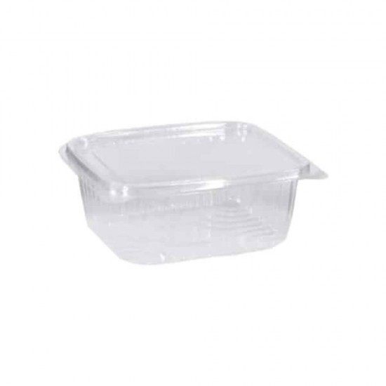 Caserole Plastic cu Capac, 130x125x60 mm, 50 Buc/Set, 500 ml, cu Capac Detasabil, Transparent, Caserole de Unica Folosinta, Caserole cu Capac din Plastic, Caserole din Plastic, Set Caserole din Plastic, Caserola din Plastic de Unica Folosinta