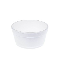 Bol Supa, Polistiren Expandat Termoizolant, 360 ml, 25 Buc/Set, Culoare Alba, Boluri de Supa Unica Folosinta, Bol de Supa Termoizolante, Vesela  Supa de Unica Folosinta, Supiere Unica Folosinta, Bol de Supa Plastic, Boluri Polistiren Expandat