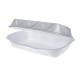 Caserole Hamburger, 240x155x70 mm, 100 Buc/Set, Polistiren Expandat, Culoare Alba, Caserole Polistiren, Caserole Unica Folosinta Hamburgeri, Ambalaje Catering, Cutii Unica Folosinta Hamburgeri, Caserole Fast Food, Caserola Hamburger