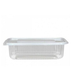 Caserole Capac Atasat, 173x107x69 mm,10 Buc/Set, 1000 ml, Plastic Transparent, Caserole Reactangulare, Caserole de Unica Folosinta Alabala, Caserole cu Capac din Plastic, Caserole din Plastic, Caserola cu Capac, Caserole din Plastic Unica Folosinta