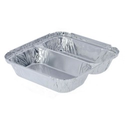Caserole Bicompartimentate OTI din Aluminiu, 100 Buc/Set, Dreptunghiulare, Caserola Aluminiu de Unica Folosinta, Caserola pentru Catering, Caserole pentru Fast-Food, Caserole Dreptunghiulare de Aluminiu Caserole Bicompartimentate OTI din Aluminiu, 100 Buc/Set, Dreptunghiulare, Caserola Aluminiu de Unica Folosinta, Caserola pentru Catering, Caserole pentru Fast-Food, Caserole Dreptunghiulare de Aluminiu