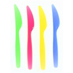 Cutite din Plastic, 10 Buc/Bax, Lungime 18.5 cm, Multicolor, Seturi Cutite de Unica Folosinta, Cutite din Plastic Alabala Ultra, Cutite Plastic, Set de Cutite de Plastic, Tacamuri Catering, Tacamuri Fast-Food