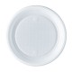 Farfurii Plastic OTI Gold, Diametru 17 cm, 50 Buc/Set, Culoare Alba, Farfurii pentru Desert, Set Farfurii de Plastic, Farfurii Plastic pentru Catering, Farfurii Plastic de Unica Folosinta, Vesela de Unica Folosinta, Farfurii Plastic pentru Petreceri