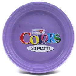 Farfurii Plastic OTI Dopla, Diametru 22 cm, 30 Buc/Set, Adanci, Culoare Lila, Farfurii Aniversare, Farfurii Petrecere, Set Farfurii de Plastic, Farfurii Plastic de Unica Folosinta, Vesela de Unica Folosinta, Farfurii Plastic pentru Petreceri