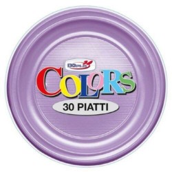 Farfurii Plastic OTI Dopla, Diametru 22 cm, 30 Buc/Set, Plate, Culoare Lila, Farfurii Aniversare, Farfurii Petrecere, Set Farfurii de Plastic, Farfurii Plastic de Unica Folosinta, Vesela de Unica Folosinta, Farfurii Plastic pentru Petreceri