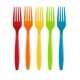 Furculite din Plastic, 10 Buc/Bax, Lungime 18.5 cm, Multicolor, Seturi Furculite de Unica Folosinta, Furculite din Plastic Alabala Ultra, Furculite Plastic, Set de Furculite de Plastic,Tacamuri Catering, Tacamuri Fast-Food