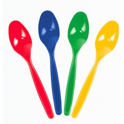 Linguri din Plastic, 10 Buc/Bax, Lungime 18.5 cm, Multicolor, Seturi Linguri de Unica Folosinta, Linguri din Plastic Alabala Ultra, Linguri Plastic, Set de Linguri de Plastic,Tacamuri Catering, Tacamuri Fast-Food