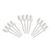 Lingurite Plastic Unica Folosinta, 20 Buc/Set, Lungime 12 cm, Culoare Alba, Lingurite pentru Desert, Lingurite din Plastic pentru Prajituri, Set de Lingurite de Unica Folosinta, Set de Lingurite Plastic, Tacamuri de Unica Folosinta