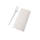 Set Furculita si Servetel OTI, Unica Folosinta, 100 Buc/Set, Culoare Alba, Tacamuri Fast Food, Seturi Unica Folosinta Catering, Tacamuri de Unica Folosinta, Tacamuri de Plastic