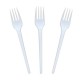 Furculite din Plastic, Unica Folosinta, 20 Buc/Set, 16.5 cm, Culoare Alba, Tacamuri de Unica Folosinta, Furculite Albe din Plastic, Furculite de Unica Folosinta, Furculite din Plastic pentru Catering, Furculite din Plastic Unica Folosinta