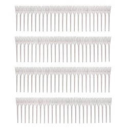 Furculite din Plastic OTI Cristal Lux, Unica Folosinta, 100 Buc/Set, 16.3 cm, Transparente, Tacamuri de Unica Folosinta, Furculite Transparente din Plastic OTI Cristal Lux, Furculite de Unica Folosinta, Furculite din Plastic Unica Folosinta