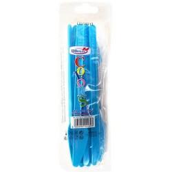 Cutite Plastic Unica Folosinta OTI Dopla, 20 Buc/Set, 16.3 cm, Bleu, Set Cutite din Plastic Bleu, Tacamuri de Unica Folosinta, Cutite Albastre din Plastic, Cutite de Unica Folosinta, Cutite din Plastic pentru Catering