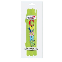 Cutite Plastic Unica Folosinta OTI Dopla, 20 Buc/Set, 16.3 cm, Verde, Set Cutite din Plastic Verde, Tacamuri de Unica Folosinta, Cutite Verzi din Plastic, Cutite de Unica Folosinta, Cutite din Plastic pentru Catering