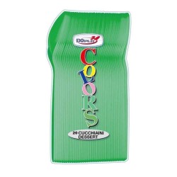 Linguri din Plastic OTI Dopla, 20 Buc/Set, 16.3 cm, Verde, Linguri Verzi din Plastic, Set Linguri din Plastic, Tacamuri de Unica Folosinta, Linguri Verzi din Plastic, Linguri de Unica Folosinta, Linguri din Plastic pentru Catering