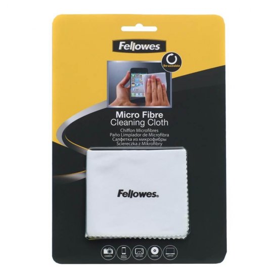 Panza Curatare Ecrane Fellowes, Microfibra, Reutilizabila, Panza Curatare Monitoare, Panza pentru Curatare Ecrane, Panza Curatare Televizor, Panza Curatare Laptop, Panza Curatare Ecrane, Panza pentru Curatare Fellowes