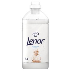 Balsam Rufe Lenor Sensitive Pure Care, 1.9 L, 63 Spalari, Parfum Floral, Detergent pentru Haine, Balsamuri pentru Rufe, Balsam pentru Ingrijire Haine, Balsamuri pentru Haine