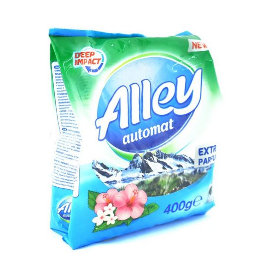 Detergent Automat Alley, Pudra, 400 g, Extra Parfum, Detergent de Rufe Parfumat, Detergent Automat Parfumat, Detergent Pudra Alley, Alley Detergent Automat pentru Rufe, Detergent Pudra pentru Rufe, Detergent de Rufe