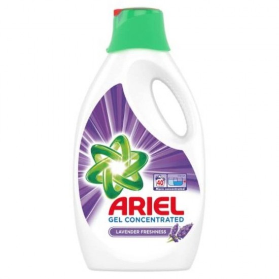 Detergent Lichid pentru Rufe Ariel Lavender Freshness, 40 Spalari, 2 L, Parfum Lavanda, Detergent Lichid pentru Haine, Solutii Curatare Haine, Detergent Rufe Lichid, Detergent Lichid Rufe Colorate