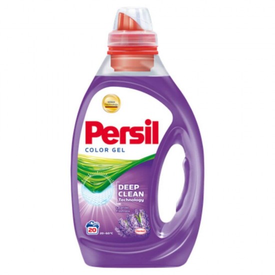 Detergent Lichid Rufe Persil Color Gel, 1.46 L pentru 20 Spalari, Parfum de Lavanda, Detergent Lichid pentru Haine Colorate, Solutii Curatare Haine Colorate, Detergent Rufe Lichid, Detergent Lichid Rufe Colorate