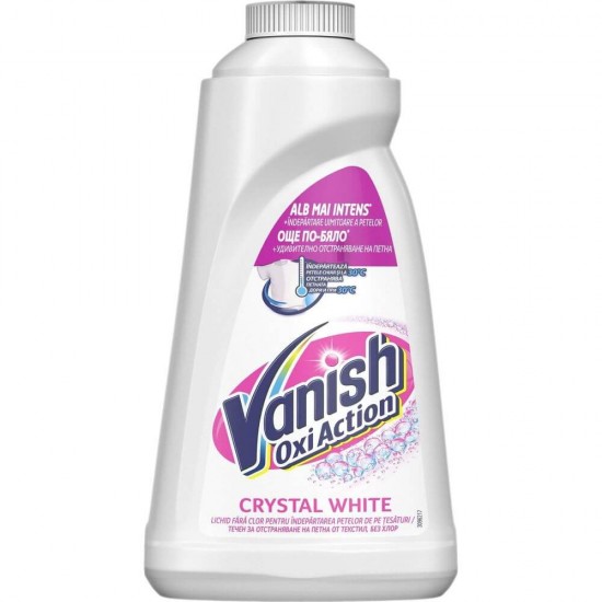 Solutie de Rufe VANISH Oxi Action Crystal White, 2 L, Detergent Automat pentru Haine, Detergent Lichid pentru Haine, Solutii Curatare a Hainelor, Solutii pentru Haine Albe, Solutii pentru Haine