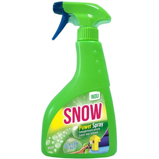 Solutie pentru Indepartarea Petelor Snow Color Bright, 450 ml, cu Pulverizator, Solutie Indepartat Pete, Detergenti Lichizi Haine, Solutie pentru Pete, Solutie Detergent, Solutie Detergent Snow, Spray Curatat Pete, Solutii Curatat Pete