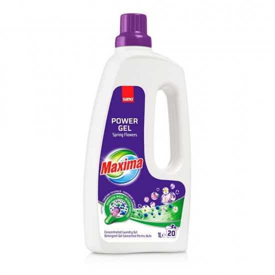 Detergent Gel Concentrat Rufe Sano Maxima Spring Flowers, 1 L, Parfum Floral, Detergent Concentrat Rufe, Detergent Rufe, Detergent Gel Rufe, Detergent Haine Colorate, Detergent Lichid, Detergent Concentrat Haine