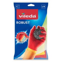 Manusi Gradinarit Vileda Robust, L, Material PVC, Set Manusi din PVC, Manusi Menaj Vileda, Manusi Curatenie Casa, Manusi Menaj Protectie Maini, Manusi pentru Gradinarit, Manusi pentru Curatenie si Menaj Casa