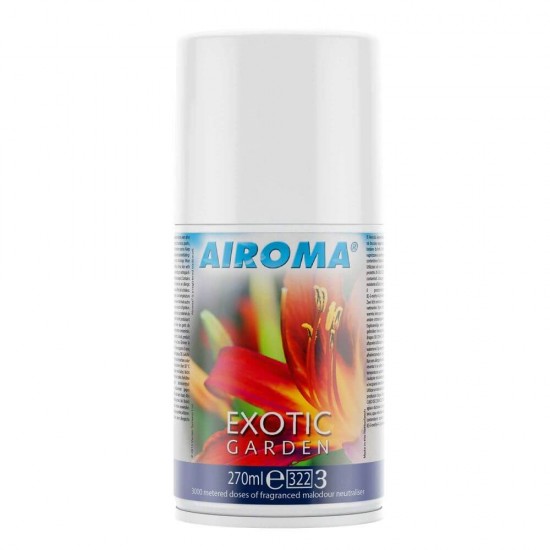 Rezerva Odorizant Camera AIROMA Exotic Garden, 270 ml, Odorizant Spray pentru Camera, Rezerva Odorizant Spray, Odorizante pentru Casa, Odorizante Spray, Spray Odorizant Auto, Odorizante Profesionale, Rezerva Spray pentru Odorizant