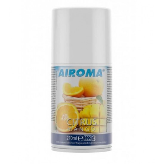 Rezerva Odorizant Camera AIROMA Citrus Mango, 270 ml, Odorizant Spray pentru Camera, Rezerva Odorizant Spray, Odorizante pentru Casa, Odorizante Spray, Spray Odorizant Auto, Odorizante Profesionale, Rezerva Spray pentru Odorizant