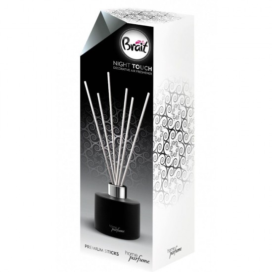 Odorizant de Camera BRAIT Night Touch, Betisoare Rattan, 100 ml, Betisoare Odorizante, Betisoare Parfumate pentru Camera, Betisoare Parfumate din Rattan, Difuzoare de Camera, Betisoare Parfumate