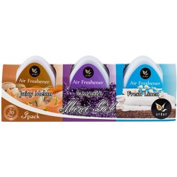 Odorizante Gel de Camera, 3 Buc/Set, 3 Parfumuri Diferite, 3x60 g, Odorizant Gel, Odorizant Gel Solid, Odorizant Gel de Camera, Odorizant Aer Solid, Odorizante Gel