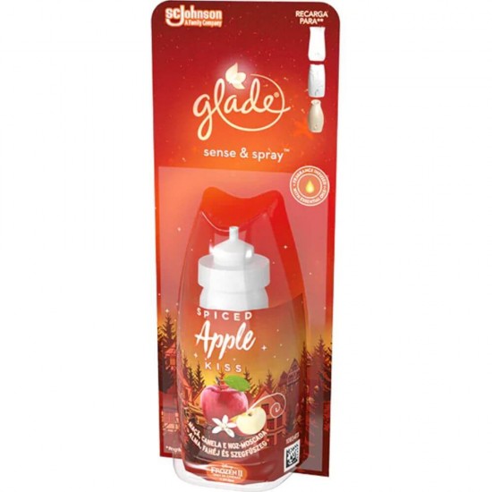 Rezerva Odorizant GLADE Sense&Spray Spiced Apple, 18 ml, Rezerva Spray pentru Odorizant de Camera GLADE, Rezerva GLADE pentru Odorizant de Camera, Rezerve pentru Odorizantele GLADE