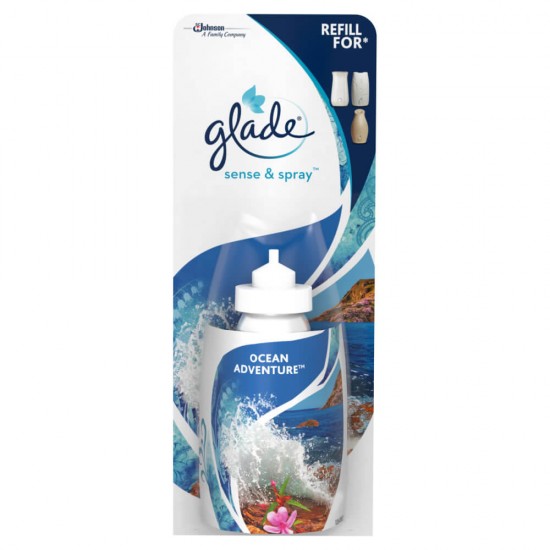 Rezerva Odorizant GLADE Sense & Spray, Ocean Adventure, 18 ml, Rezerva Odorizant Camera, Odorizant Glade Ocean Adventure, Rezerva Odorizant Glade Sense & Spray, Rezerva Glade Sense & Spray Ocean Adventure, Rezerva Ocean Adventure 18 ml