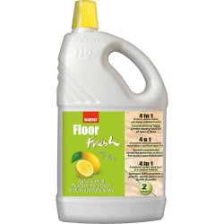 Detergent Lichid Pardoseli Sano Floor Fresh, 2 L, Parfum de Lamaie, Concentrat, Toate Tipurile de Pardoseli, Detergent Pardoseli, Solutie Curatare Pardoseli, Solutie Universala Pardoseli, Solutie Podea, Detergent Podea, Detergent Universal Podea
