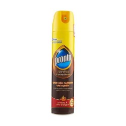 Spray Curatare Suprafete de Lemn Pronto, 250 ml, cu Ulei Nutritiv, Spray pentru Ingrijirea Lemnului, Spray pentru Indepartarea Prafului, Spray pentru Mobila cu Ulei Nutritiv, Solutie Ingrijire si Curatare Lemn, Spray pentru Mobilier, Detergent Mobila