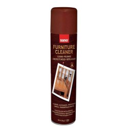 SANO Furniture Cleaner, 300 ml, Aerosol pentru Mobila, Spray Ideal pentru Curatarea Lustruirea si Protejarea Suprafetelor din Lemn, Solutie Curatare Mobilier, Solutie Lustruire Mobila, Solutie Protejare Lemn