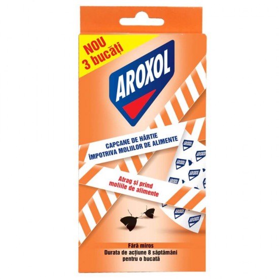 Capcane Molii Alimente Aroxol, 3 Buc, Inodore, Fara Insecticid, Capcana pentru Molii de Alimente, Capcana Importiva Moliilor de Alimente, Capcane Anti-Molii, Capcana Molii Alimentare, Capcane pentru Molii de Alimente