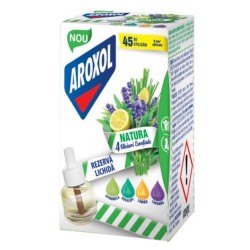 Rezerva Insecticid Lichid Parfumat, Aroxol Natura, 45 ml, Insecticid Parfumat Rezerva, Aroxol Insecticid Parfumat, Insecticid cu Parfum, Insecticide Ieftine pentru Casa,  Rezerva Aparat Electric pentru Insecte, Rezerva Aparat Electric pentru Tantari