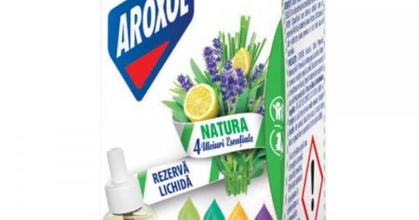 Rezerva Insecticid Lichid Parfumat, Aroxol Natura, 45 ml, Insecticid ...