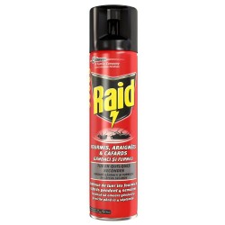 Spray Raid Gandaci si Furnici, 400 ml, Insecticid, Spray Insecticid, Solutie pentru Muste si Tantari, Solutie Pulverizatoare pentru Gandaci, Spray Impotriva Paianjenilor,Spray pentru Furnici, Solutie Anti Gandaci, Solutii Insecticide, Spray Anti Furnici