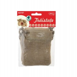 Set 4 Traistute Daco, 9x11 cm, Panza de Iuta, Natur