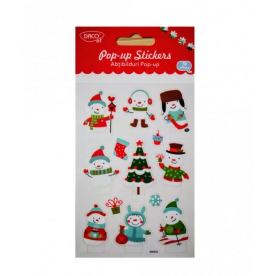Set Abtibilduri Daco Pop Up, Oameni de Zapada, 1 Coala, Plastic Autoadeziv